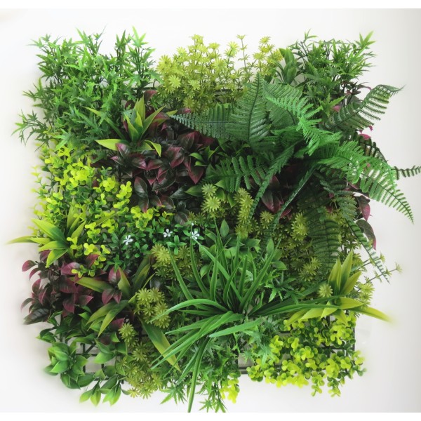 Συνθετικό Πάνελ Φυλλωσιάς Sicilia 50x50cm εξωτερικού και εσωτερικού χώρου απο συνθετικό υλικό