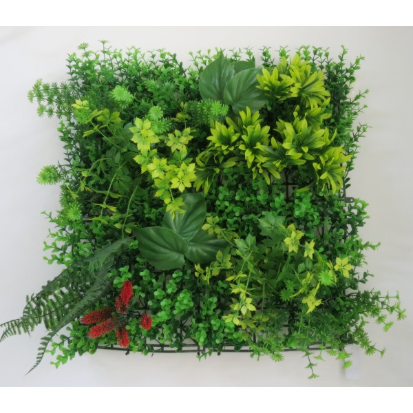 Συνθετικό Πάνελ Φυλλωσιάς Βέρνη 50x50cm εξωτερικού και εσωτερικού χώρου απο συνθετικό υλικό