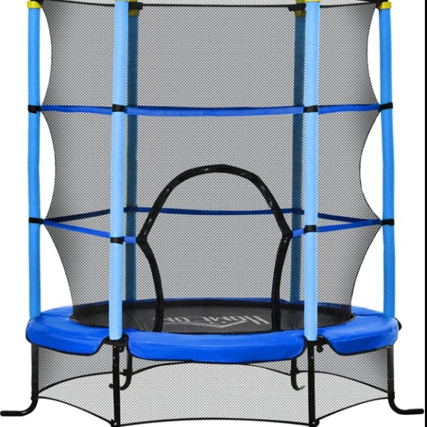Τραμπολίνο Balance με δίχτυ προστασίας Διάμετρο 140cm και ύψος 162cm για μέγιστο βάρος έως 50 κιλά Μπλε Τραμπολίνο Balance με δίχτυ προστασίας Διάμετρο 140cm και ύψος 162cm για μέγιστο βάρος έως 50 κιλά Μπλε