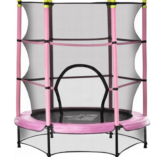 Τραμπολίνο Balance με δίχτυ προστασίας Διάμετρο 140cm και ύψος 162cm για μέγιστο βάρος έως 50 κιλά ροζ Τραμπολίνο Balance με δίχτυ προστασίας Διάμετρο 140cm και ύψος 162cm για μέγιστο βάρος έως 50 κιλά ροζ