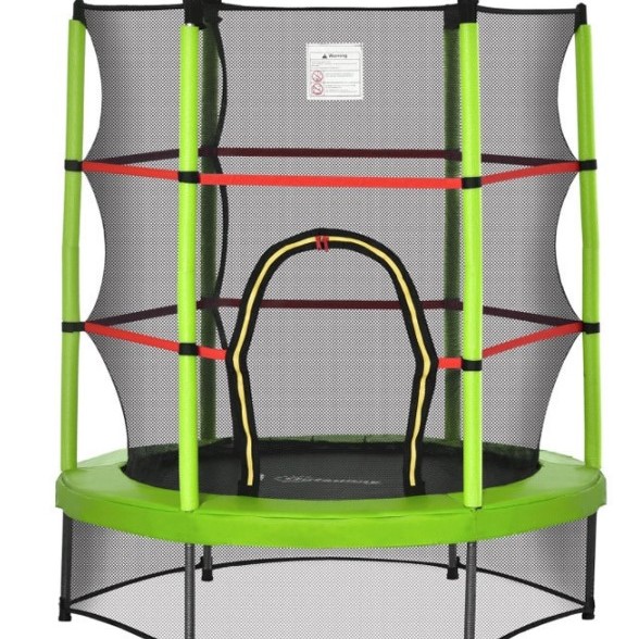 Τραμπολίνο Balance με δίχτυ προστασίας Διάμετρο 140cm και ύψος 162cm για μέγιστο βάρος έως 50 κιλά πράσινο Τραμπολίνο Balance με δίχτυ προστασίας Διάμετρο 140cm και ύψος 162cm για μέγιστο βάρος έως 50 κιλά πράσινο