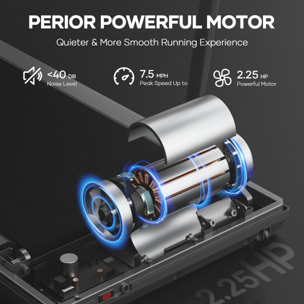 Διάδρομος γυμναστικής αναδιπλούμενος ηλεκτρικός σε μαύρο με οθόνη ένδειξης JY-8302