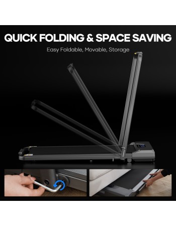 Διάδρομος γυμναστικής αναδιπλούμενος ηλεκτρικός σε μαύρο με οθόνη ένδειξης JY-8302