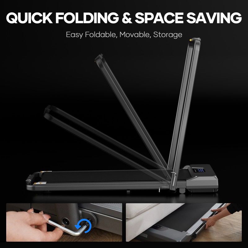 Διάδρομος γυμναστικής αναδιπλούμενος ηλεκτρικός σε μαύρο με οθόνη ένδειξης JY-8302