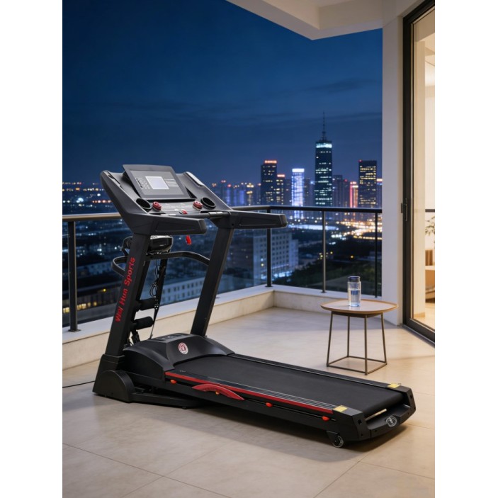 Ηλεκτρικός Διάδρομος Γυμναστικής Πολυλειτουργικός με Μασάζ, Κλίση & Οθόνη LCD WH-5668DS