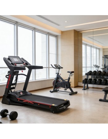 Ηλεκτρικός Διάδρομος Γυμναστικής Πολυλειτουργικός με Μασάζ, Κλίση & Οθόνη LCD WH-5668DS