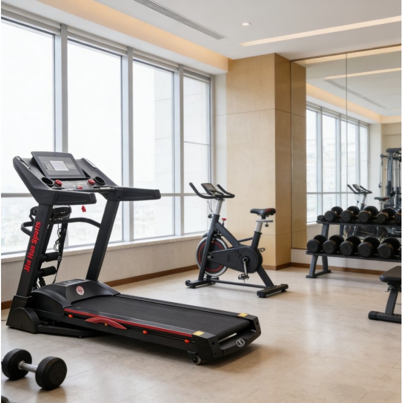 Ηλεκτρικός Διάδρομος Γυμναστικής Πολυλειτουργικός με Μασάζ, Κλίση & Οθόνη LCD WH-5668DS