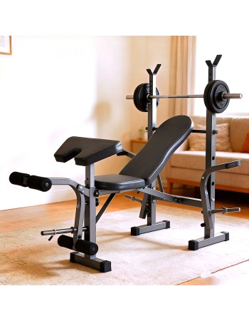 Πολυλειτουργικός πάγκος γυμναστικής για μέγιστο βάρος 150 κιλά DC-205B