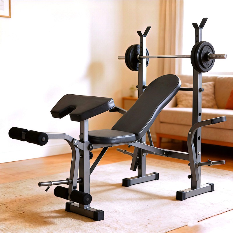 Πολυλειτουργικός πάγκος γυμναστικής για μέγιστο βάρος 150 κιλά DC-205B