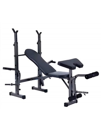 Πολυλειτουργικός πάγκος γυμναστικής για μέγιστο βάρος 150 κιλά DC-205B