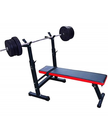 Πολυλειτουργικός πάγκος γυμναστικής για μέγιστο βάρος 150 κιλά YJ905