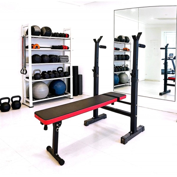 Πολυλειτουργικός πάγκος γυμναστικής για μέγιστο βάρος 150 κιλά YJ905