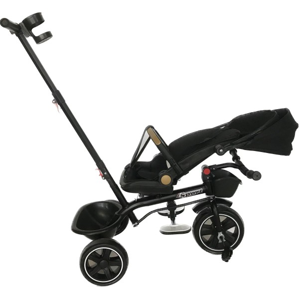 Παιδικό Τρίκυκλο Ποδήλατο με σκίαστρο και κάθισμα με ανάκληση σε Κόκκινο χρώμα για 18 μηνών και άνω