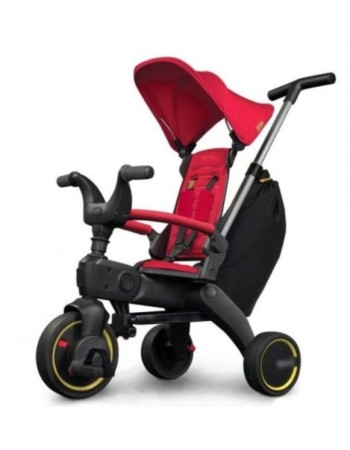 Παιδικό Τρίκυκλο Ποδήλατο Σπαστό με σκίαστρο και κάθισμα με ανάκληση σε κόκκινο χρώμα για 18 μηνών και άνω