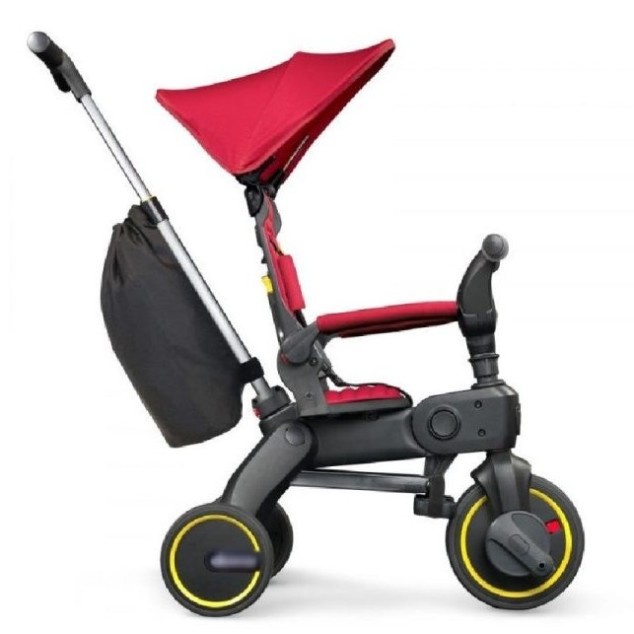 Παιδικό Τρίκυκλο Ποδήλατο Σπαστό με σκίαστρο και κάθισμα με ανάκληση σε κόκκινο χρώμα για 18 μηνών και άνω