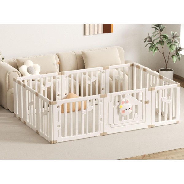 Πλαστικός παιδικός φράχτης Κουνελάκι 200x250cm σε λευκό