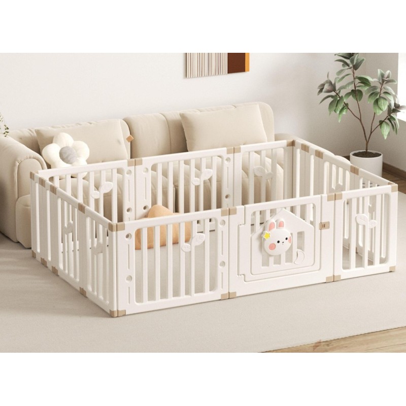 Πλαστικός παιδικός φράχτης Κουνελάκι 200x250cm σε λευκό